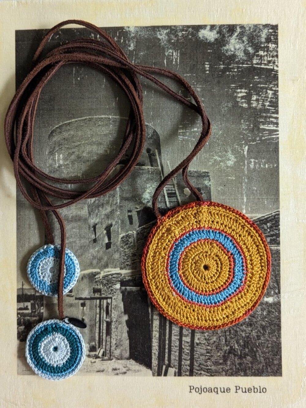 POJOAQUE PUEBLO – Handmade Crochet Statement Necklace